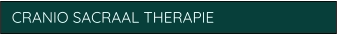 CRANIO SACRAAL THERAPIE