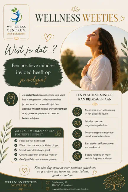 Een positieve mindset heeft invloed op je welzijn