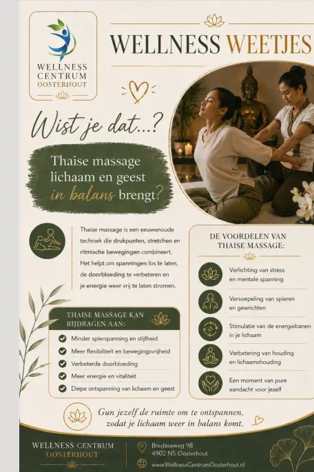 Wist je dat Thaise massage lichaam en geest in balans brengt?